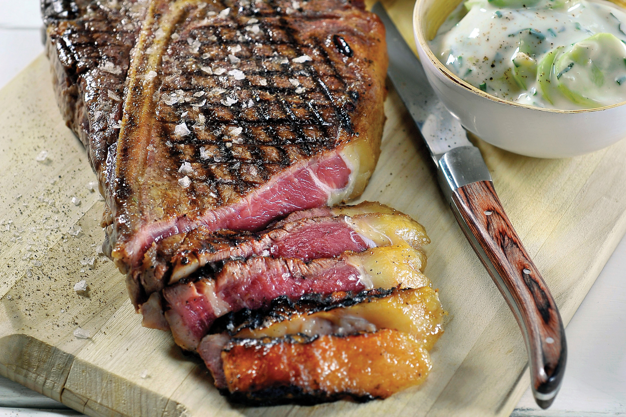 Perfect gebakken côte à l'os